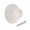 Porcelain Knob 45mm - White, TROJAN - Cashbuild