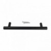 Stainless Steel Hollow Bar Handle 128mm - Matt Black, TROJAN - Cashbuild