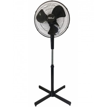 ALVA AIR 40cm Plastic Telescopic Pedestal Fan (Black), ALVA AIR - Cashbuild