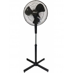 ALVA AIR 40cm Plastic Telescopic Pedestal Fan (Black), ALVA AIR - Cashbuild