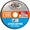 Ruwag Cutting Disc Metal 115mm Quantity:5, Ruwag - Cashbuild