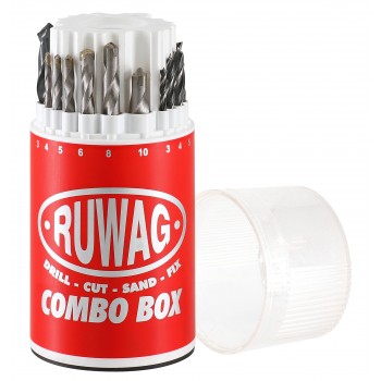 Ruwag Wood Drill Bit Set 18 Piece Combo, Ruwag - Cashbuild