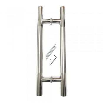 Two-Tone Stainless Steel Straight Pull Handle 32X300X450mm, TROJAN - Cashbuild