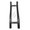 Two-Tone Stainless Steel S-Shape Matt Black Pull Handle 32X300X450mm, TROJAN - Cashbuild
