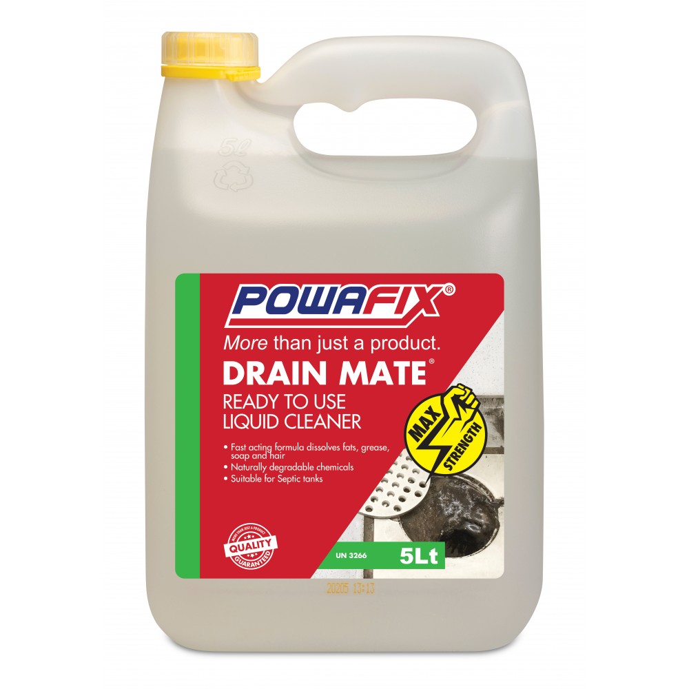 Drain Cleaner Liquid 5L Powafix, POWAFIX - Cashbuild Drain Cleaner Liquid 5L Powafix, POWAFIX - Cashbuild