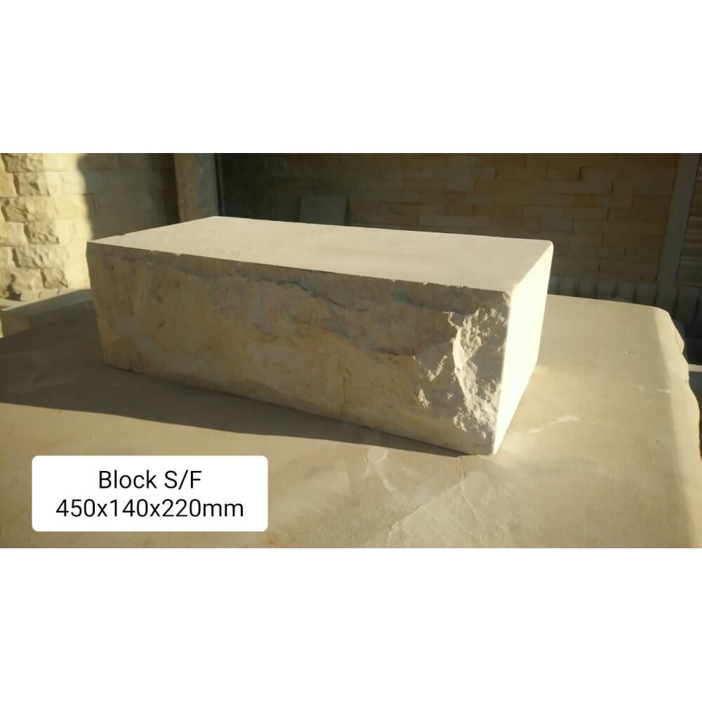 Block Brick Concrete Sandstone 450X140X220mm, - Cashbuild Block Brick Concrete Sandstone 450X140X220mm, - Cashbuild