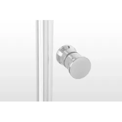 Entrée Shower Door Pivot And Return Panel Chrome 880x880x1850mm, ENTRÉE - Cashbuild