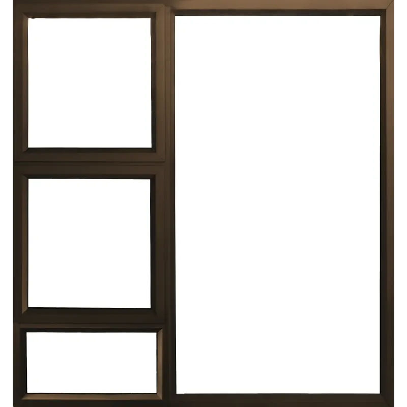 Window Frame Aluminium Eco-Ptt1515 Left Hand 1.5Mx1.5M Bronze, - Cashbuild Window Frame Aluminium Eco-Ptt1515 Left Hand 1.5Mx1.5M Bronze, - Cashbuild