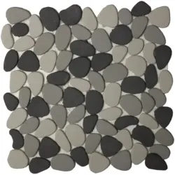 Mosaic Tile Palma Flat Pebble Quantity:3, Earthstone - Cashbuild