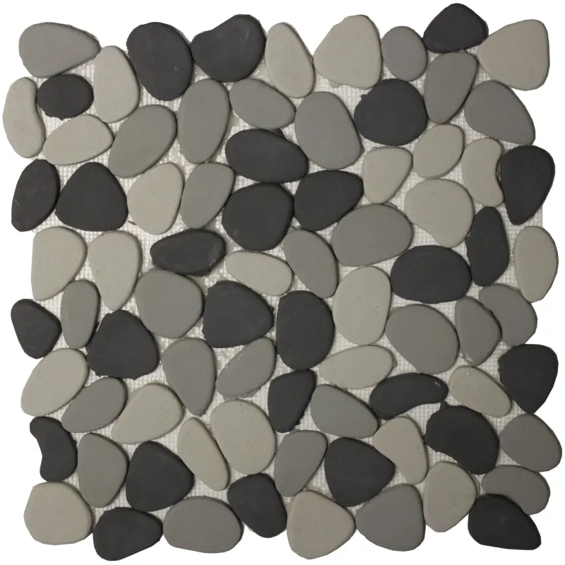 Mosaic Tile Palma Flat Pebble Quantity:3, Earthstone - Cashbuild Mosaic Tile Palma Flat Pebble Quantity:3, Earthstone - Cashbuild