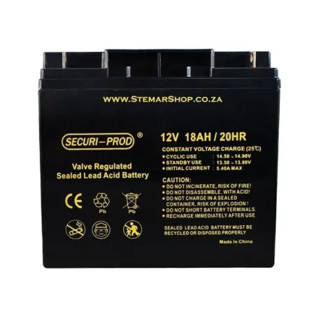 Battery 12V 18Ah Lead Acid, Securi-Prod - Cashbuild