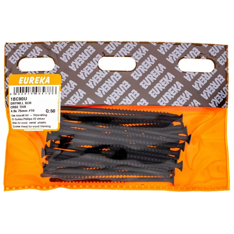 Drywall Screw 4,8 X 75mm Quantity:50, EUREKA - Cashbuild Drywall Screw 4,8 X 75mm Quantity:50, EUREKA - Cashbuild