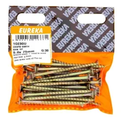 EUREKA CHIPBOARD SMOOTH SHANK YELLOW PASSIVATED STEEL 5.0x75mm Quantity:30 - Cashbuild