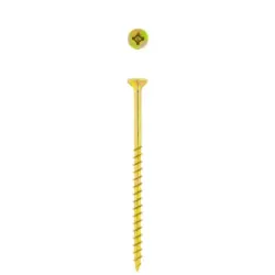 EUREKA CHIPBOARD SMOOTH SHANK YELLOW PASSIVATED STEEL 4.0x75mm Quantity:40 - Cashbuild