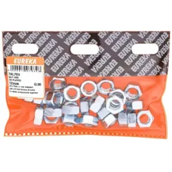Eureka Nut Hex Zn Plated 12mm Quantity:30, EUREKA - Cashbuild