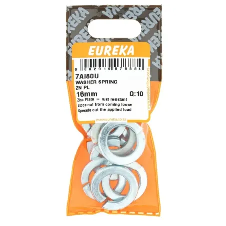 Eureka Washer Spring Zn Pl 16mm Quantity:10, EUREKA - Cashbuild