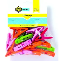 Clothes Pegs Assorted Colour Quantity: 20, MTS - Cashbuild