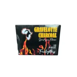 gravelotte Charcoal Firelighers 12 Pack,  - Cashbuild