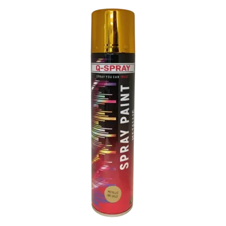 Q-Spray Paint Metallic 18K gold 300ml, Q-Spray - Cashbuild