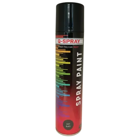 Q-Spray Paint Matt Black 300ml, Q-Spray - Cashbuild