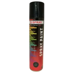 Q-Spray Paint gloss Black 300ml, Q-Spray - Cashbuild