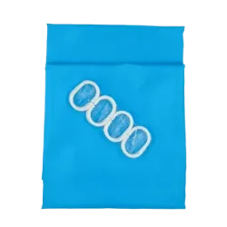 Shower Curtain With Rings 2M X 1.3M Blue, QUALITOOLS - Cashbuild