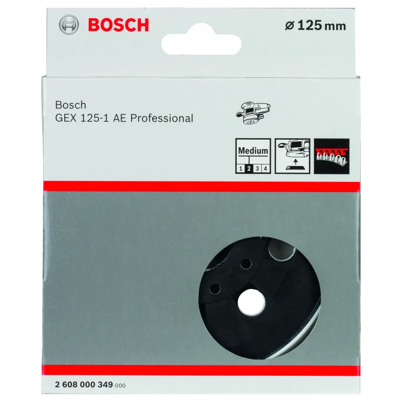 Rubber Backing Pad Sander Bosch 125mm, - Cashbuild Rubber Backing Pad Sander Bosch 125mm, - Cashbuild