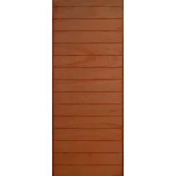 Door Fire Hardwood Finish 30 Minute Fire Rating Horizontal grooved Pd652,  - Cashbuild