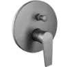 Lunalux Concrete Divtr Shower Mixer gunmetal, ICON - Cashbuild