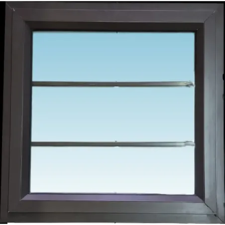 Window Frame Aluminium 28-PT66 Clear with Burglar Bar Bronze,  - Cashbuild