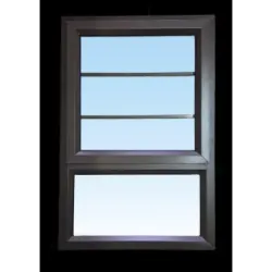 Window Frame Aluminium 28-PT69 Clear with Burglar Bar Bronze,  - Cashbuild