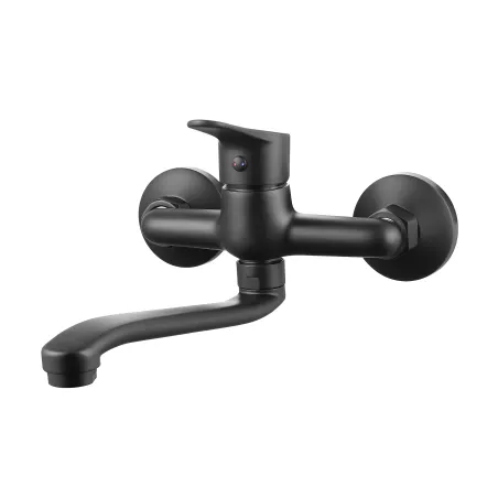 Quartz Black Sink Mixer Wall Type,  - Cashbuild