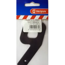 Number Plastic Small Black 95mm No. 9,  - Cashbuild