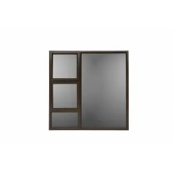 Window Frame Aluminium 28-PTT1515  Left Hand Bronze Reflect,  - Cashbuild