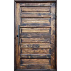 Pivot Door In-Frame Using Mixed Timber Stained And Sealed Using Imbuia Finish,  - Cashbuild