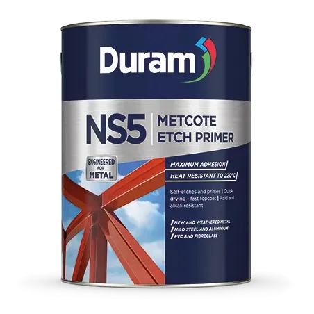 Duram NS5 Metcote Etch Primer Black 5L,  - Cashbuild