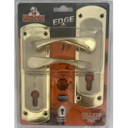 Mackie Ashton Brass Plated & Cylinder Lockset