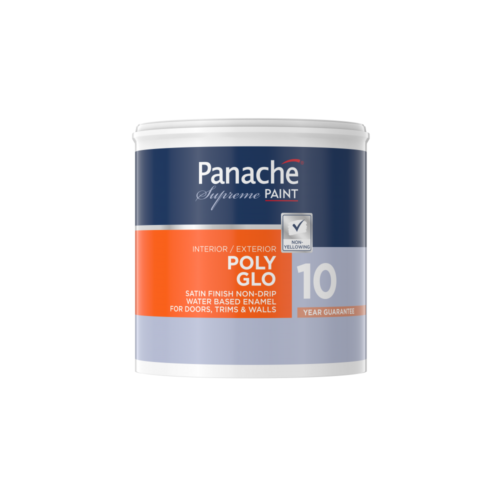 Panache Polyglo Water Base White 1L, Panache - Cashbuild Panache Polyglo Water Base White 1L, Panache - Cashbuild
