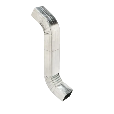 Gutter Galvanized Square Offset Crimped 450mm