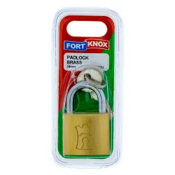 Fort Knox Brass Padlock 38mm Quantity:2