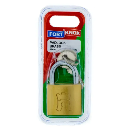 Fort Knox Brass Padlock 38mm, FORT KNOX - Cashbuild