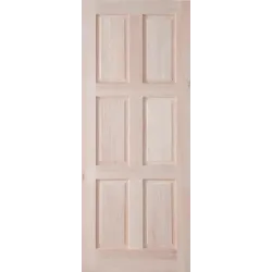 Door Hardwood 6 Panel Raised,  - Cashbuild
