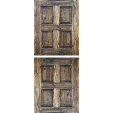 Door Pine Stable 8 Panel Stained,  - Cashbuild