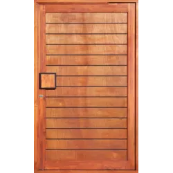 Door Wood Eco Horizontal grooved Pivot,  - Cashbuild