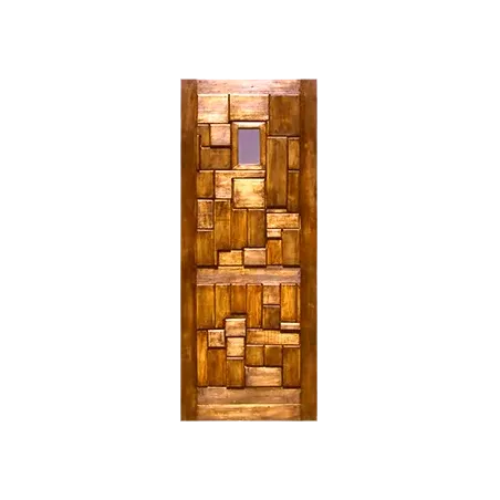 Door Wood Rustic Wth Glass,  - Cashbuild