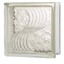 GLASS BLOCK SEA WAVE 19X19X19mm, NITRO HOME DÉCOR - Cashbuild