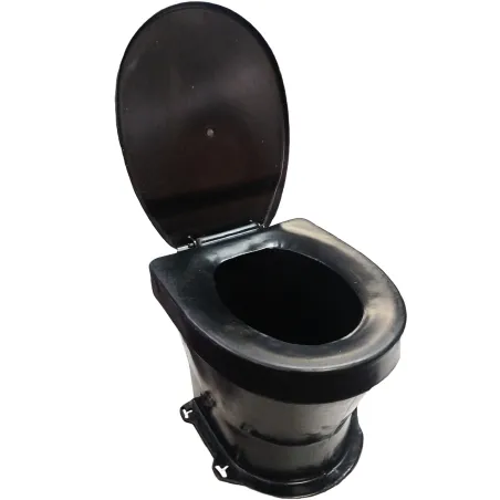 Pedestal And Toilet Seat Black,  - Cashbuild