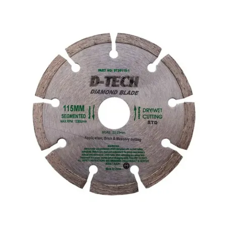 Diamond Blade Segmented Std 115X22.23,  - Cashbuild