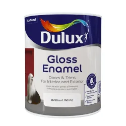 Dulux Gloss Enamel 1L Brilliant White