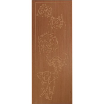 Door Engraved With Big 5